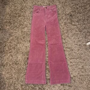 ROLLA’S Pink Flare Jeans